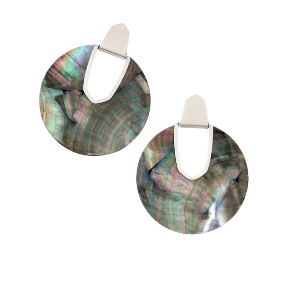 Kendra Scott • Diane Rhodium Plated Mother of Pearl Earrings